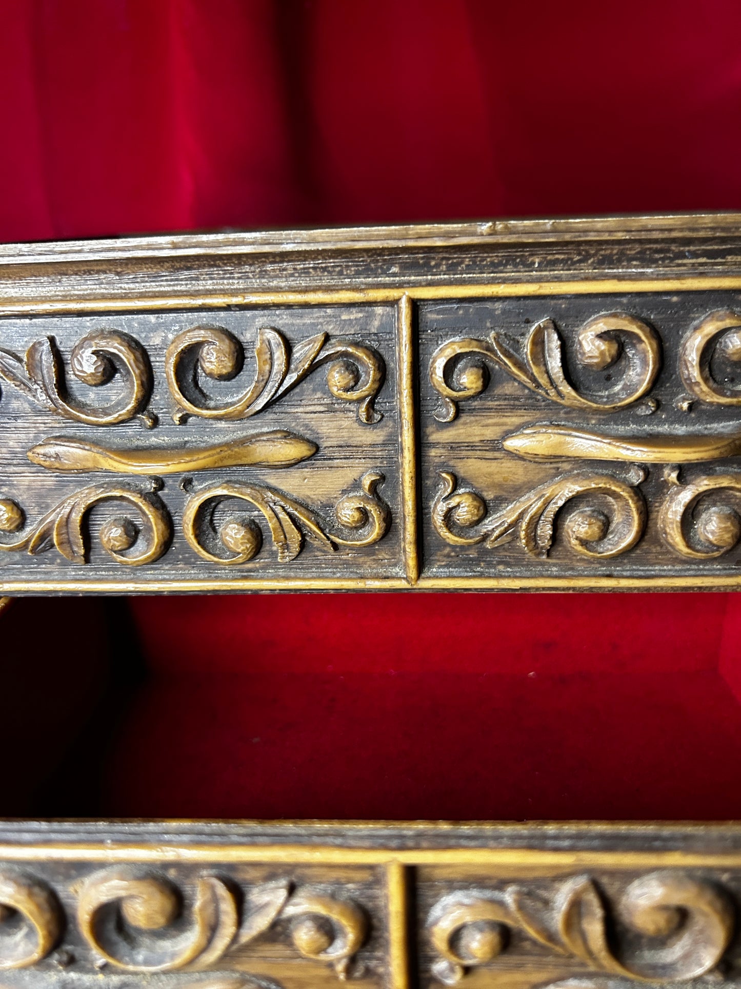 Vintage Lerner Faux Bois Jewelry Box