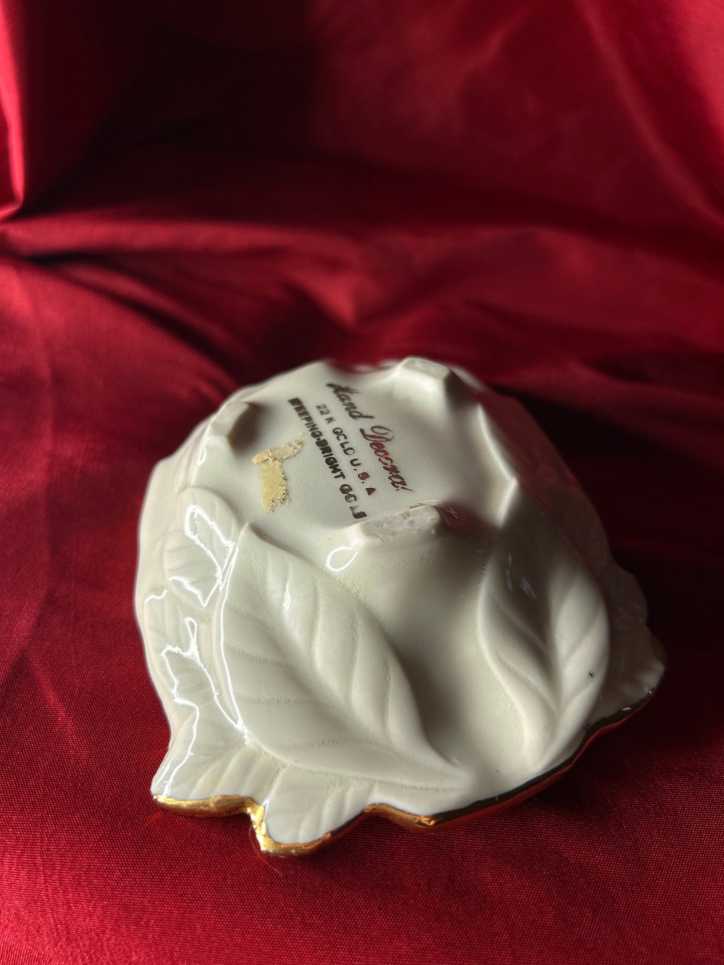 Weeping Bright 22k Gold Hand Trinket Dish