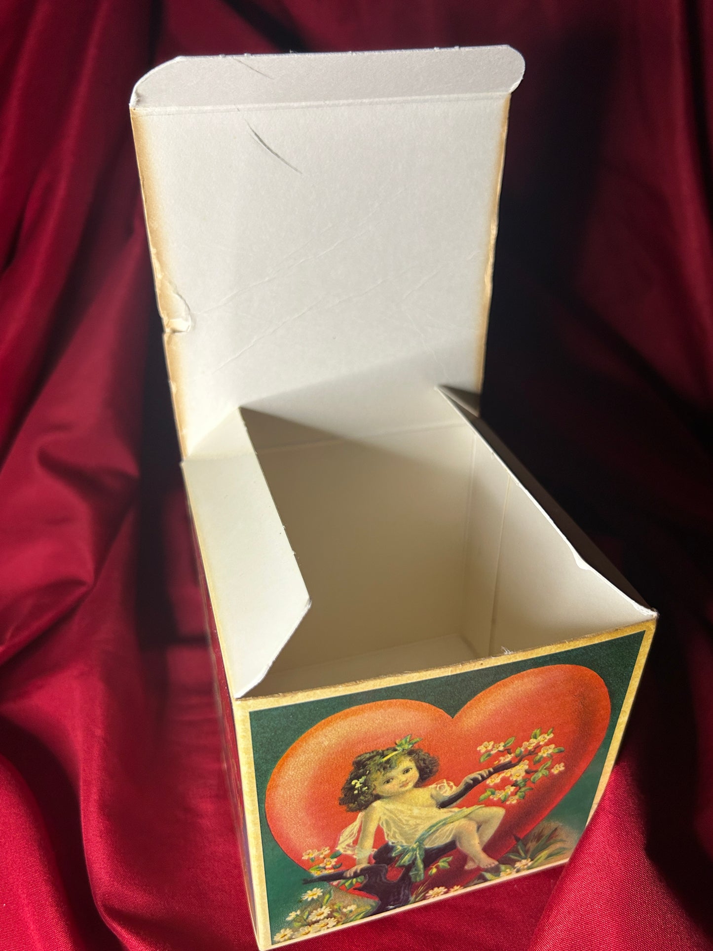 Cherub Box Repro Antique Chromolithographs Cube