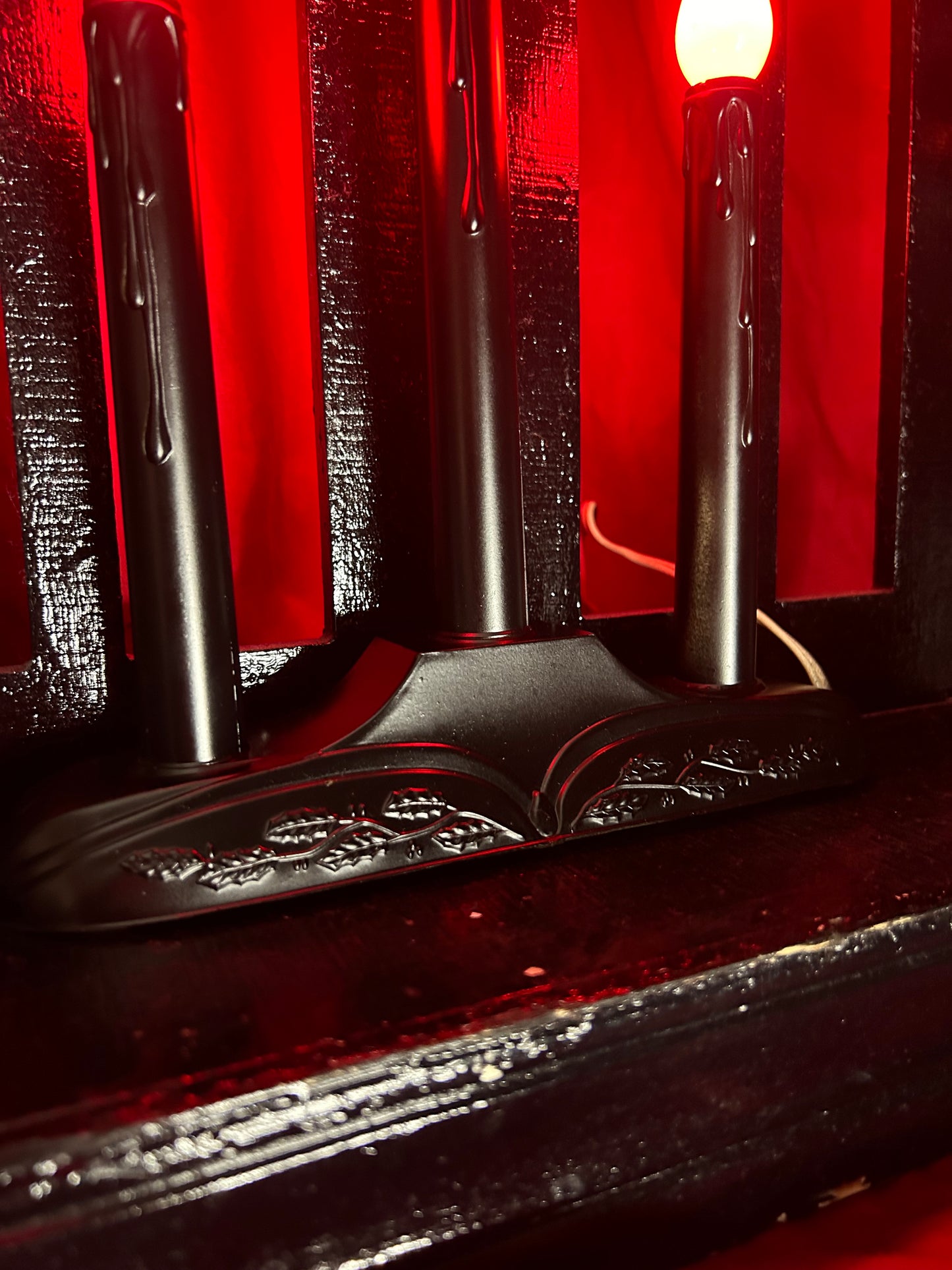 Gothic Three Bulb Electric Candles