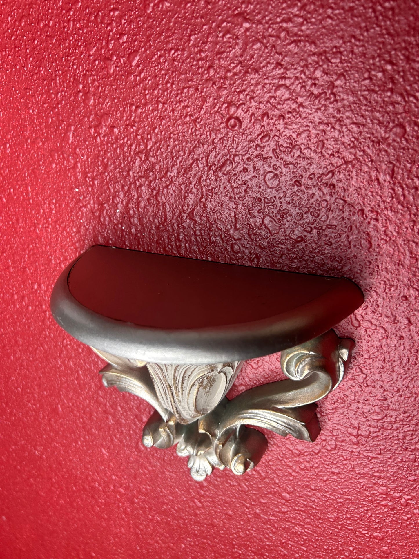 Trio of Gold Shelves and Wall Pockets