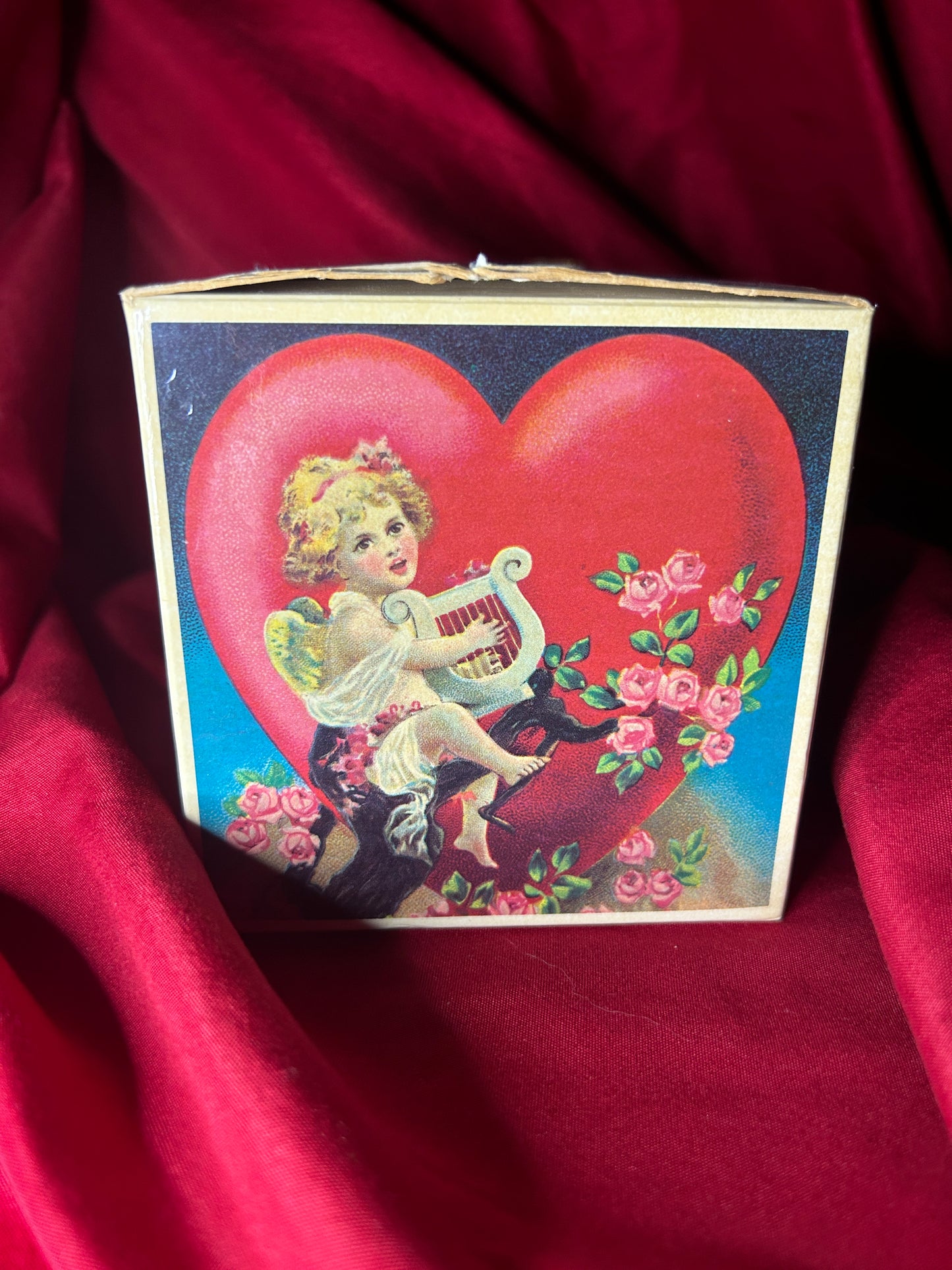 Cherub Box Repro Antique Chromolithographs Cube