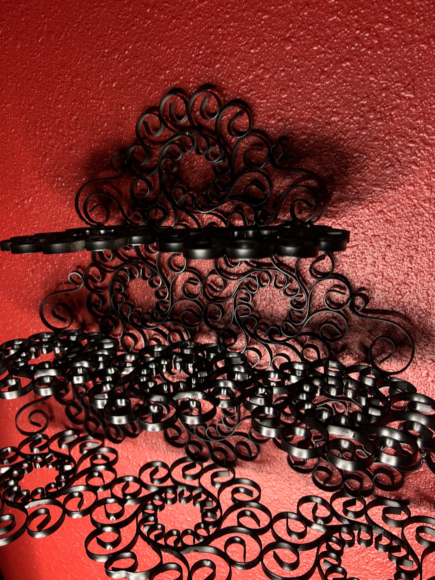 Wrought Iron Three Tiered Shelf