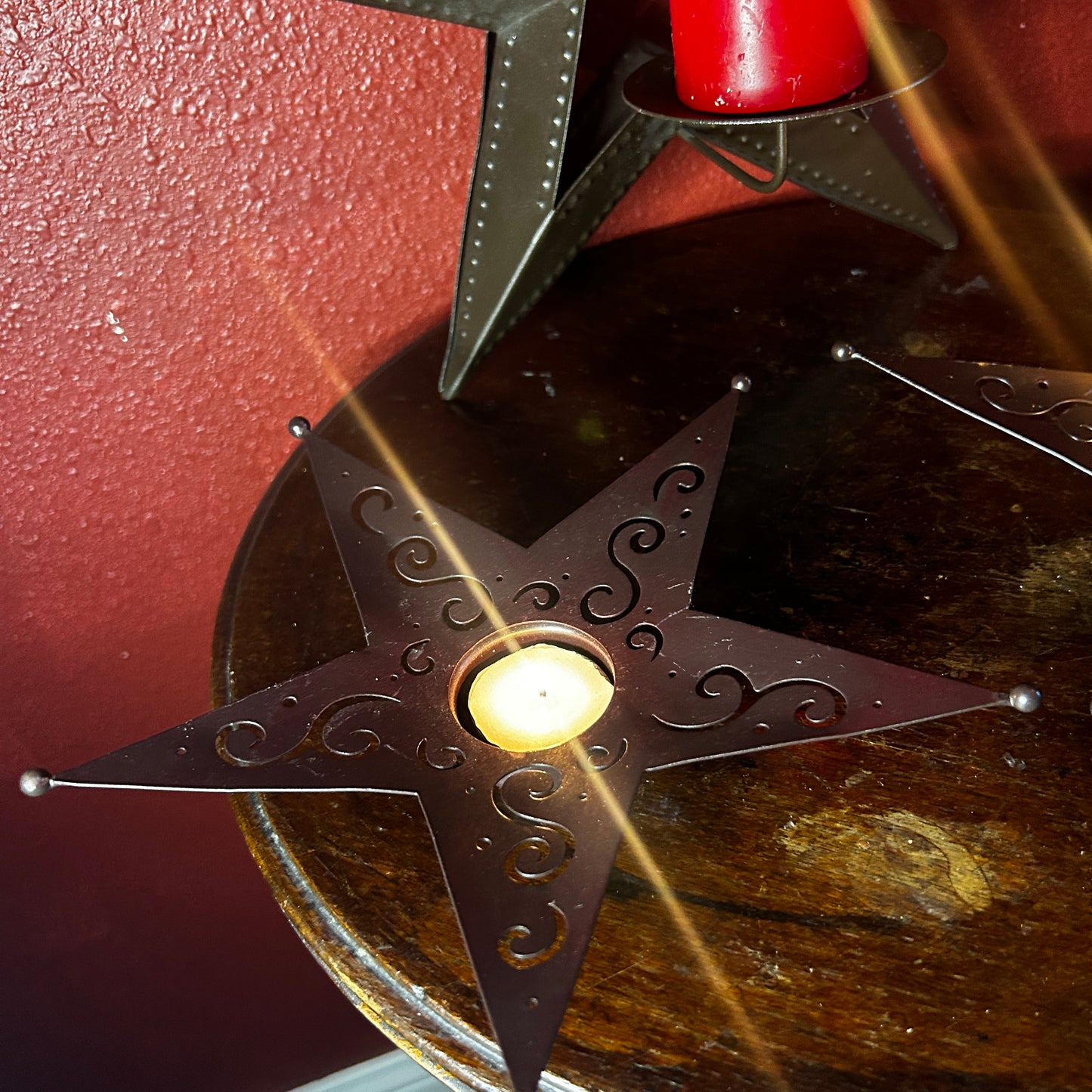 Trio of Stars Candleholders