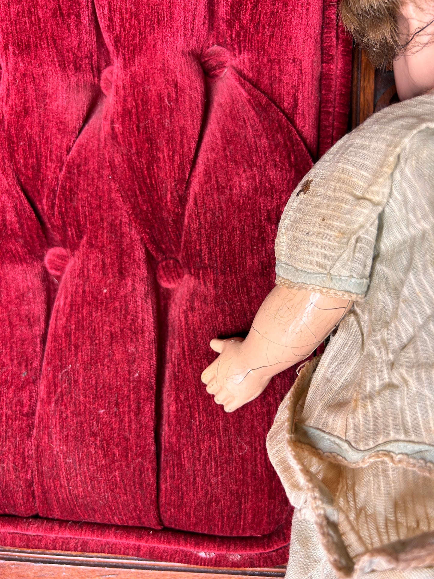 Perfectly Cracked Composition Doll