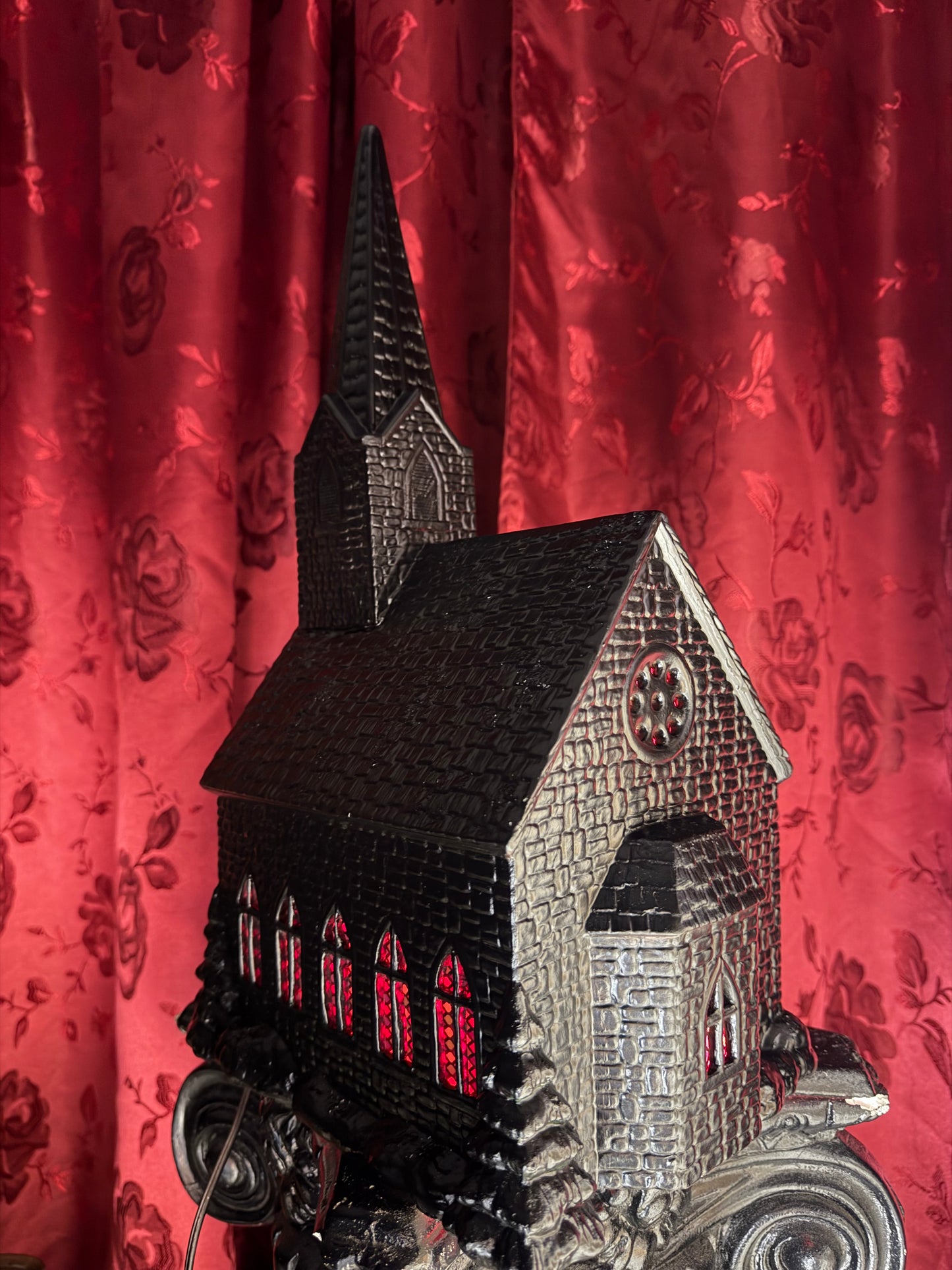 Large Lighted Gothic Church