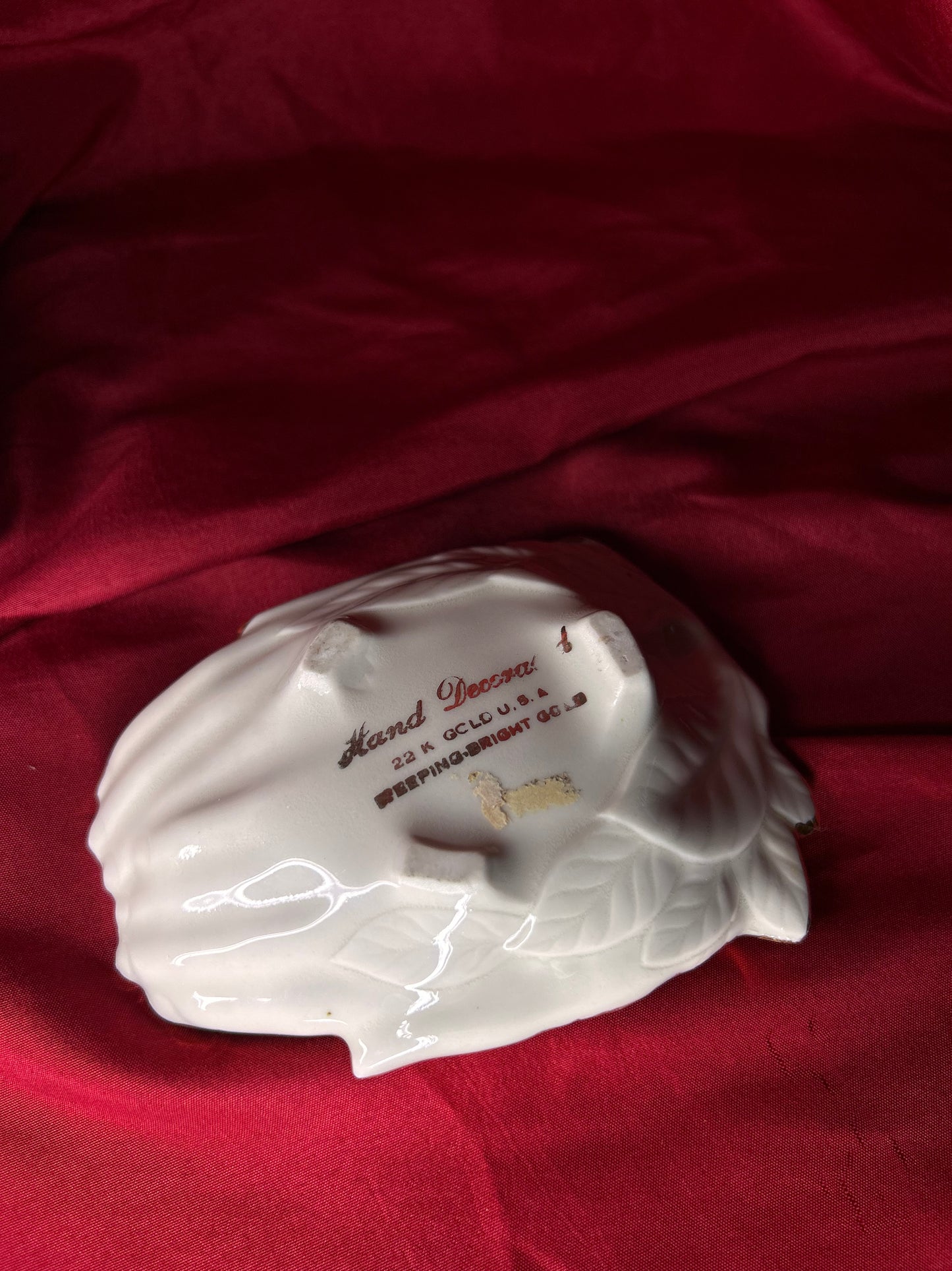 Weeping Bright 22k Gold Hand Trinket Dish