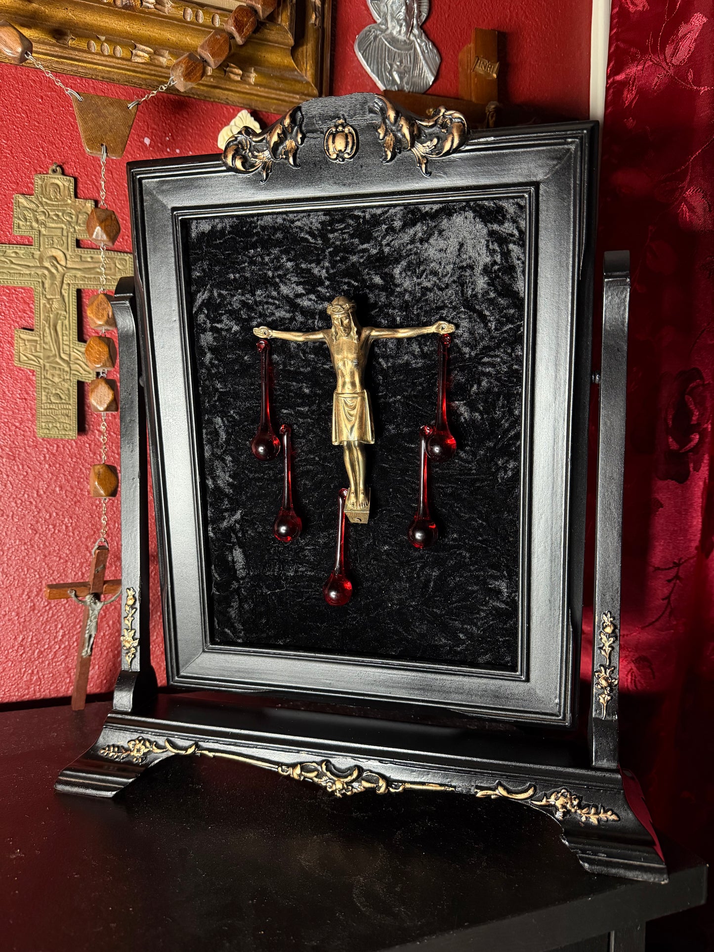 OOAK Framed Crucifix