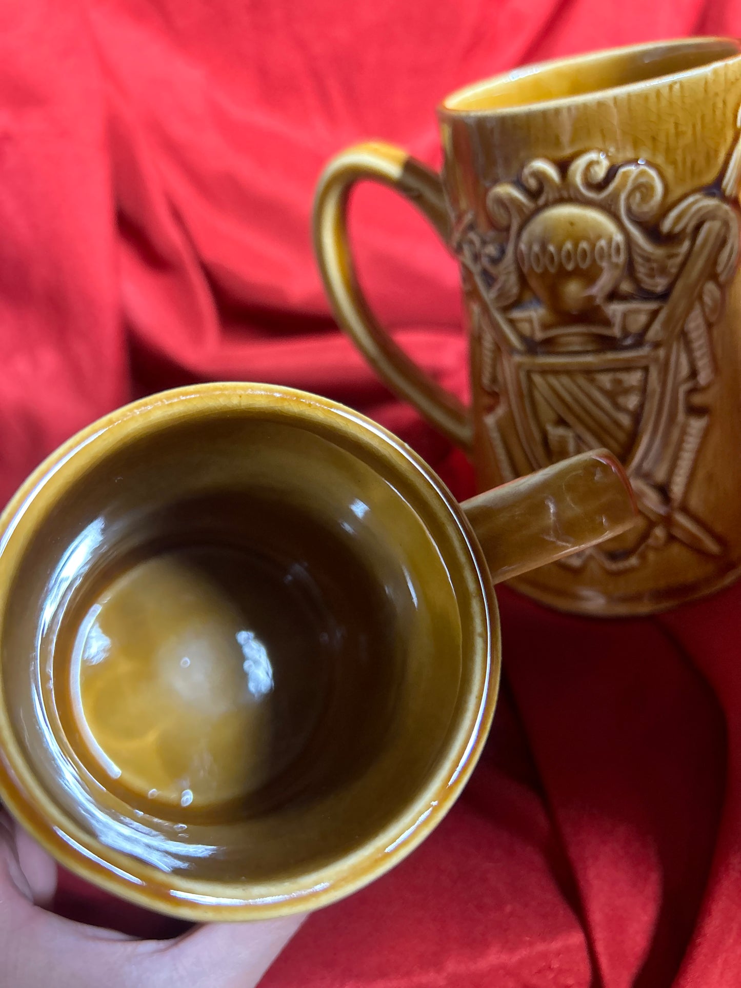 Pair of Knight Beer Mugs Made in Japan