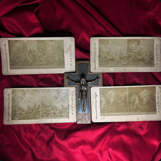 Set of 4 Religious Stereoscope Viewer Cards (1)