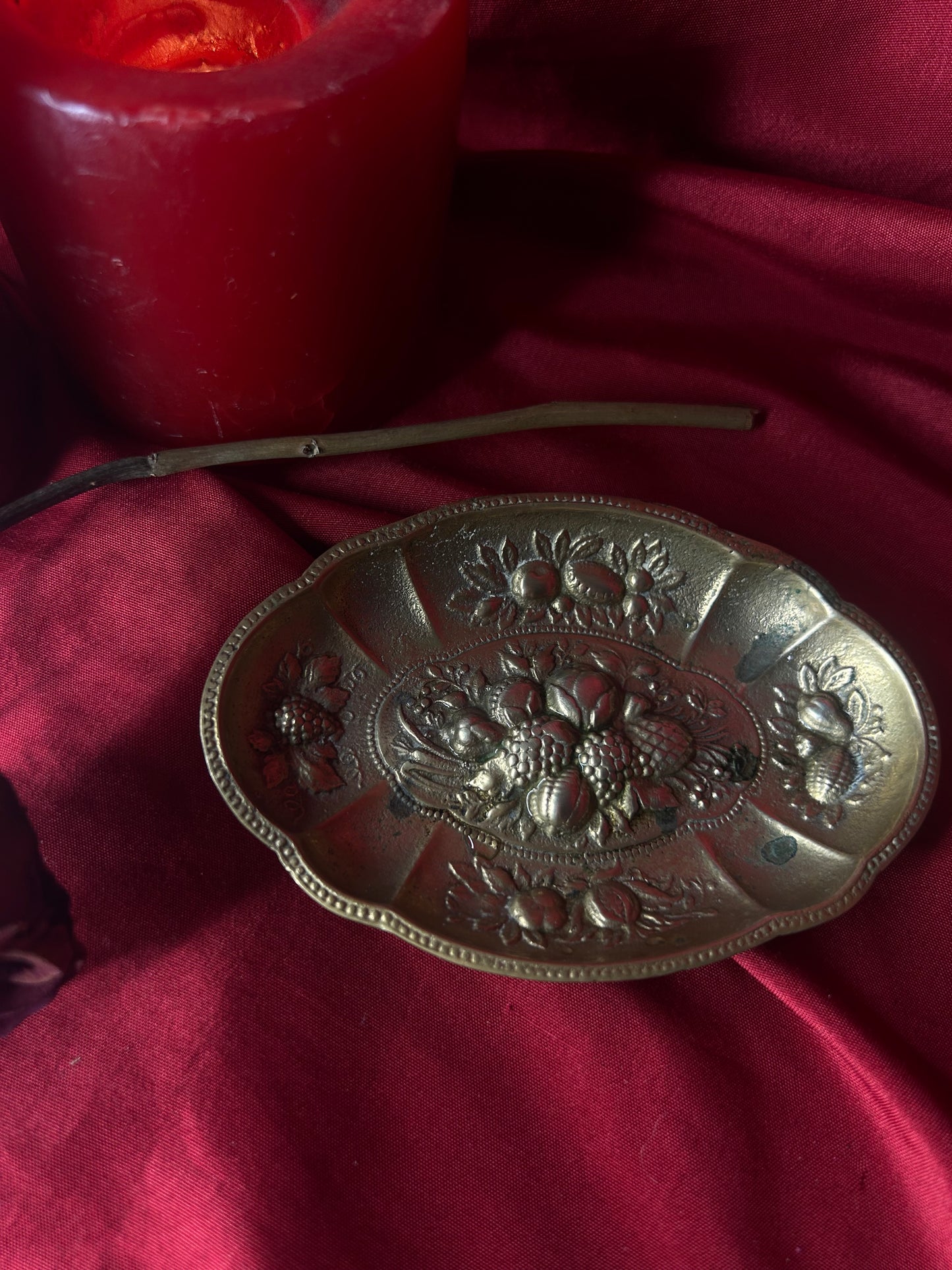 Brass Trinket Jewelry Dish