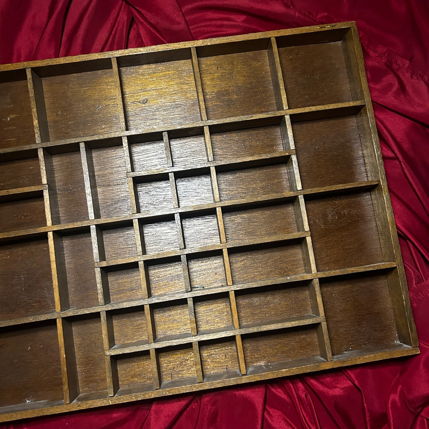 Large Wooden Wall Curio Display