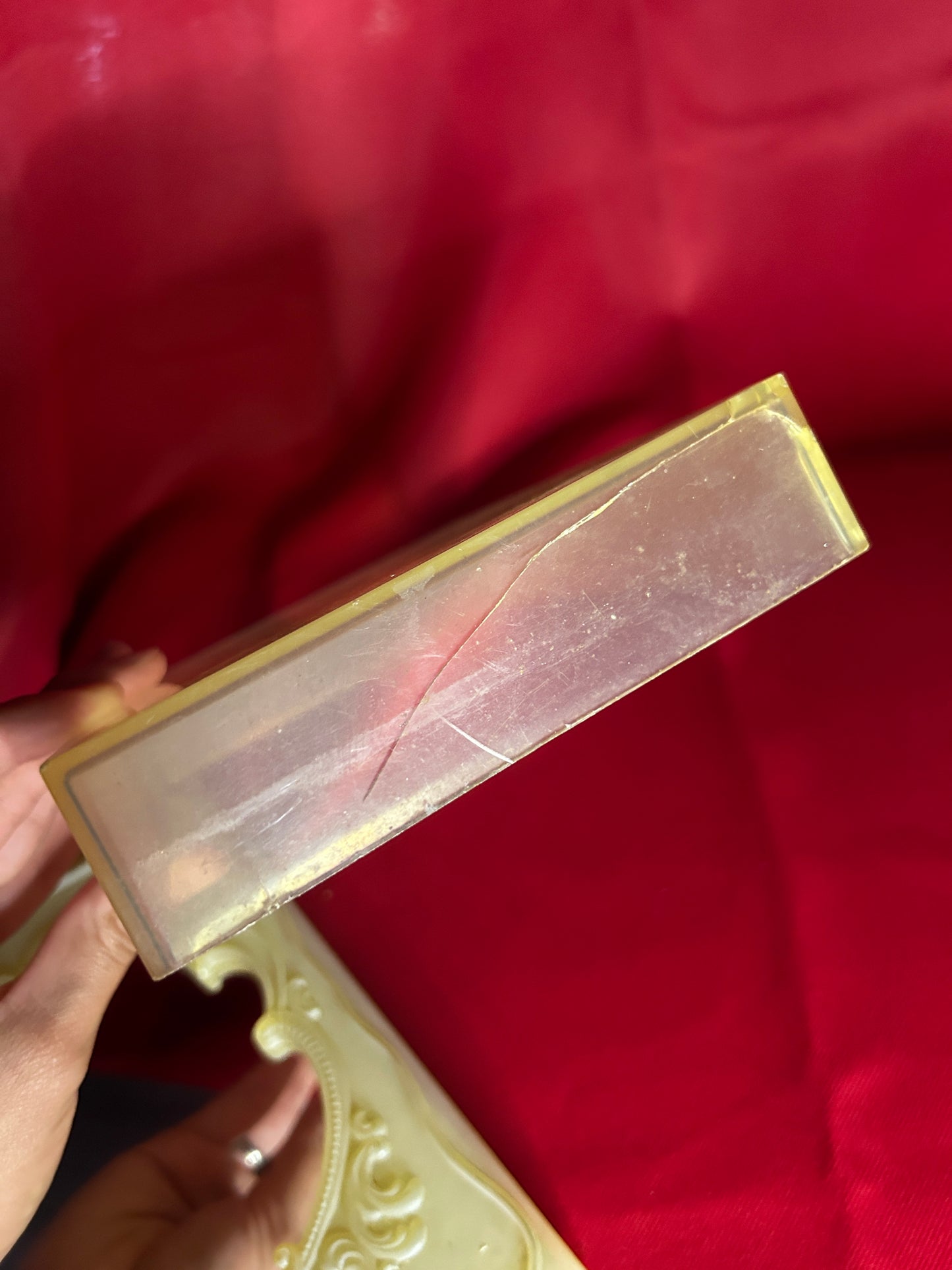 Vintage Mirrored Vanity Box with Cherub Detail