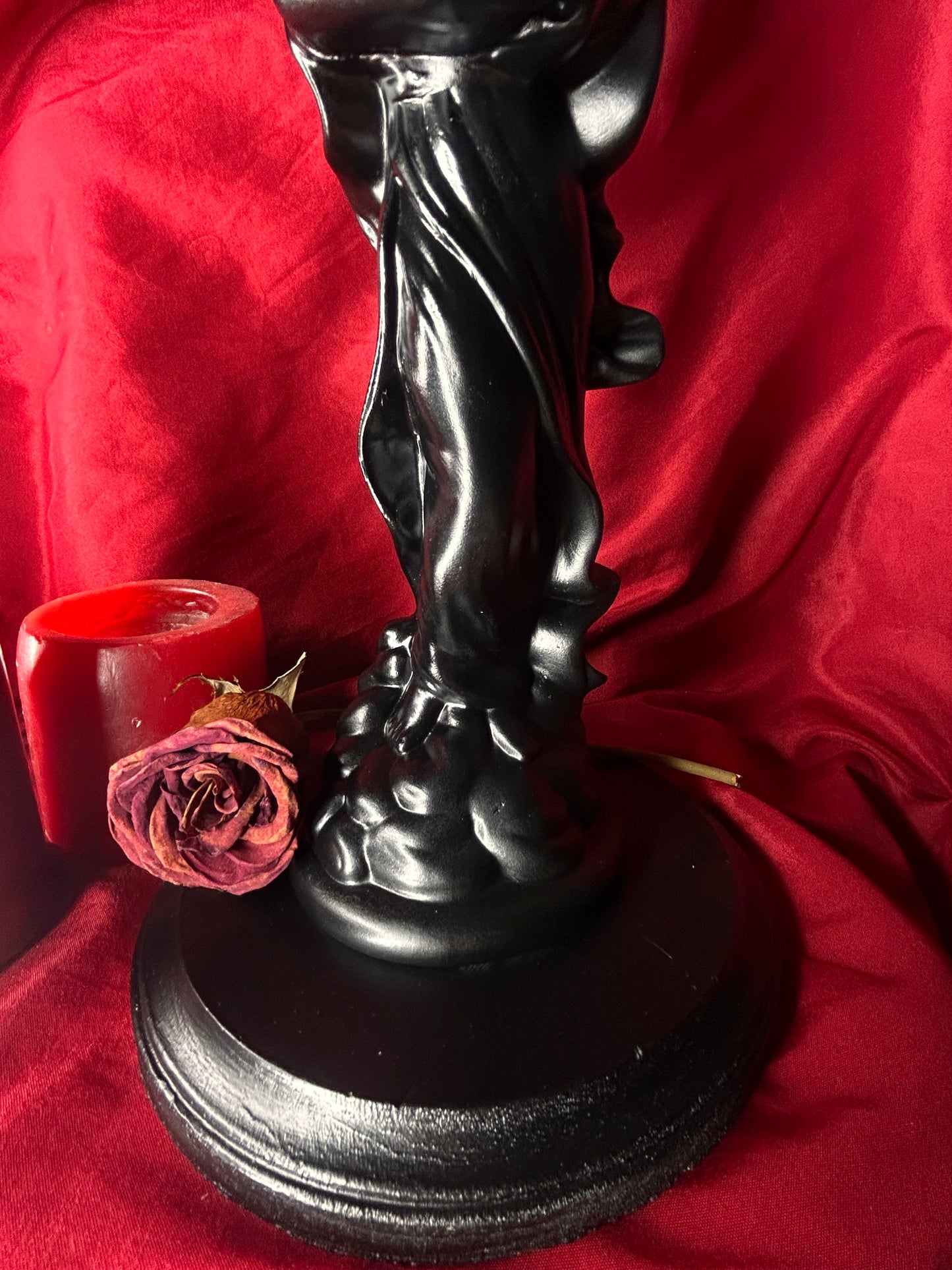 Madonna and Child on Wooden Base