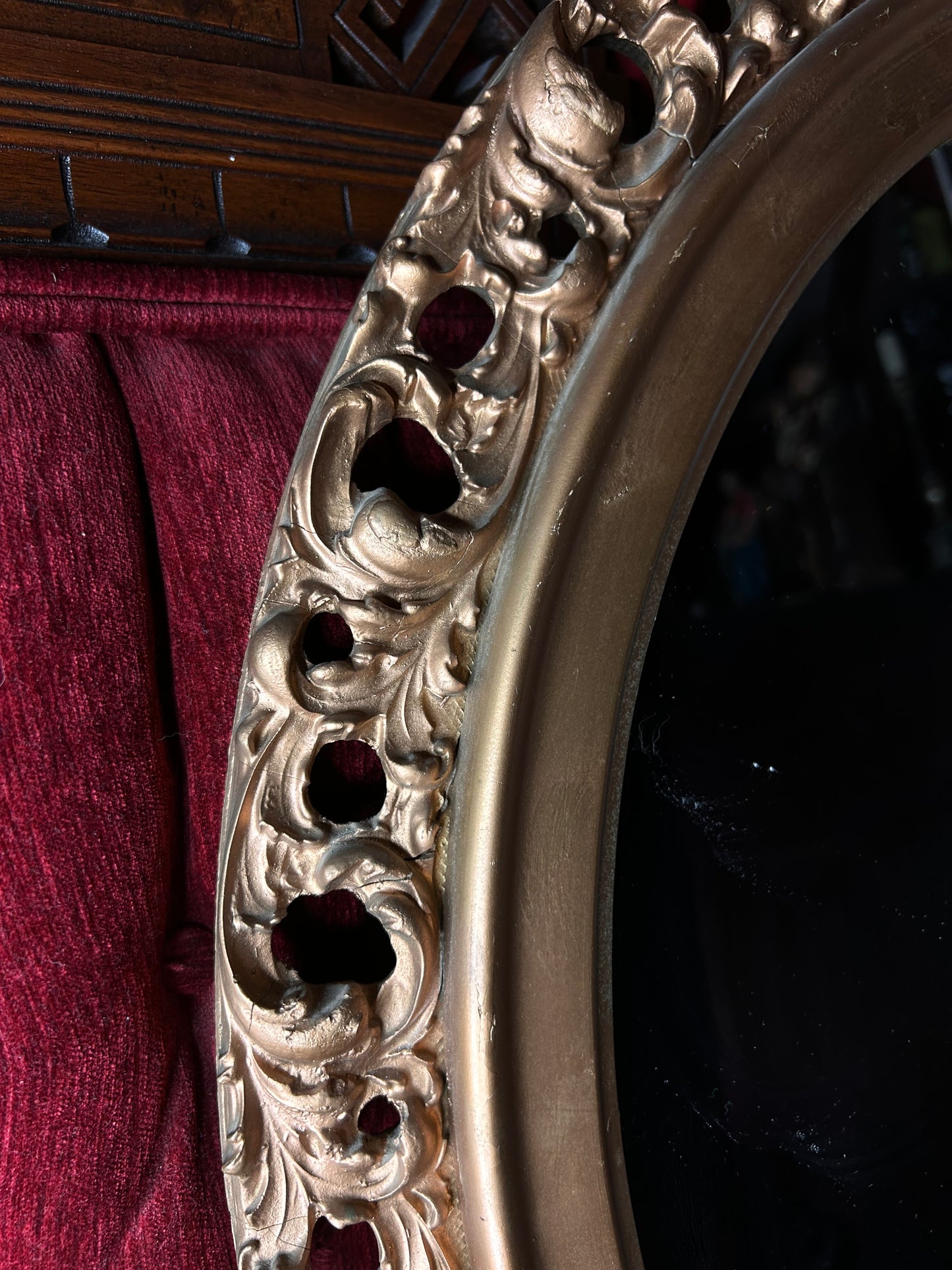 Large Ornate Gold Mirror