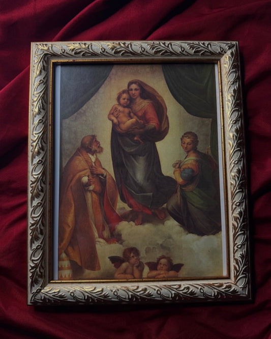 Framed βThe Sistine Madonnaβ by Raphael