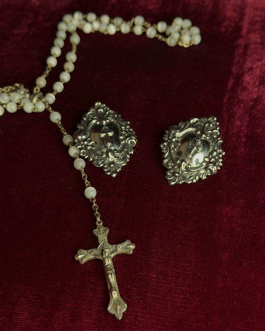 Ornate Crucifix Earrings