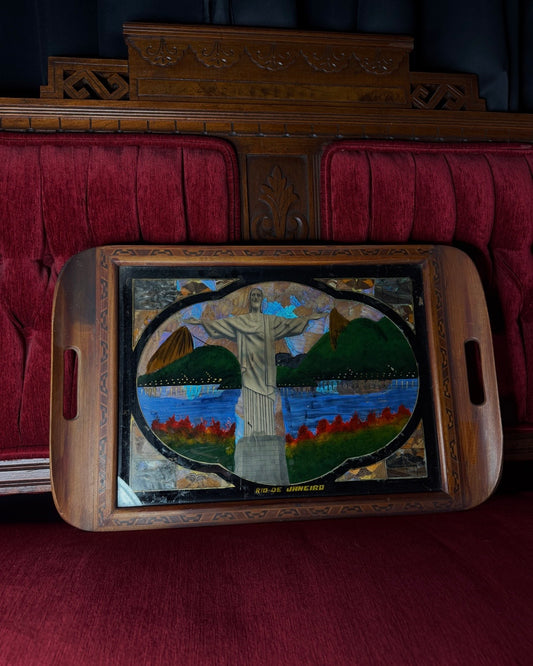 Rio De Janeiro Souvenir Butterfly Wings Tray