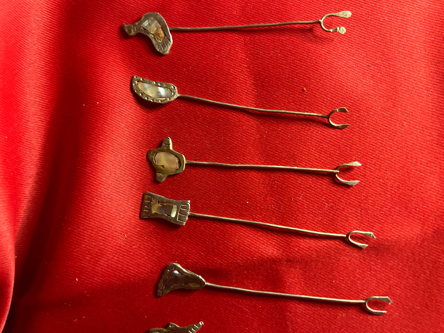 Vintage Silverplated Hors D’oeuvres Fork Set of 11