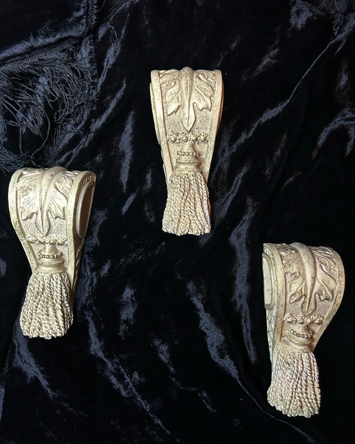 Trio of Tassel Curtain Pullbacks