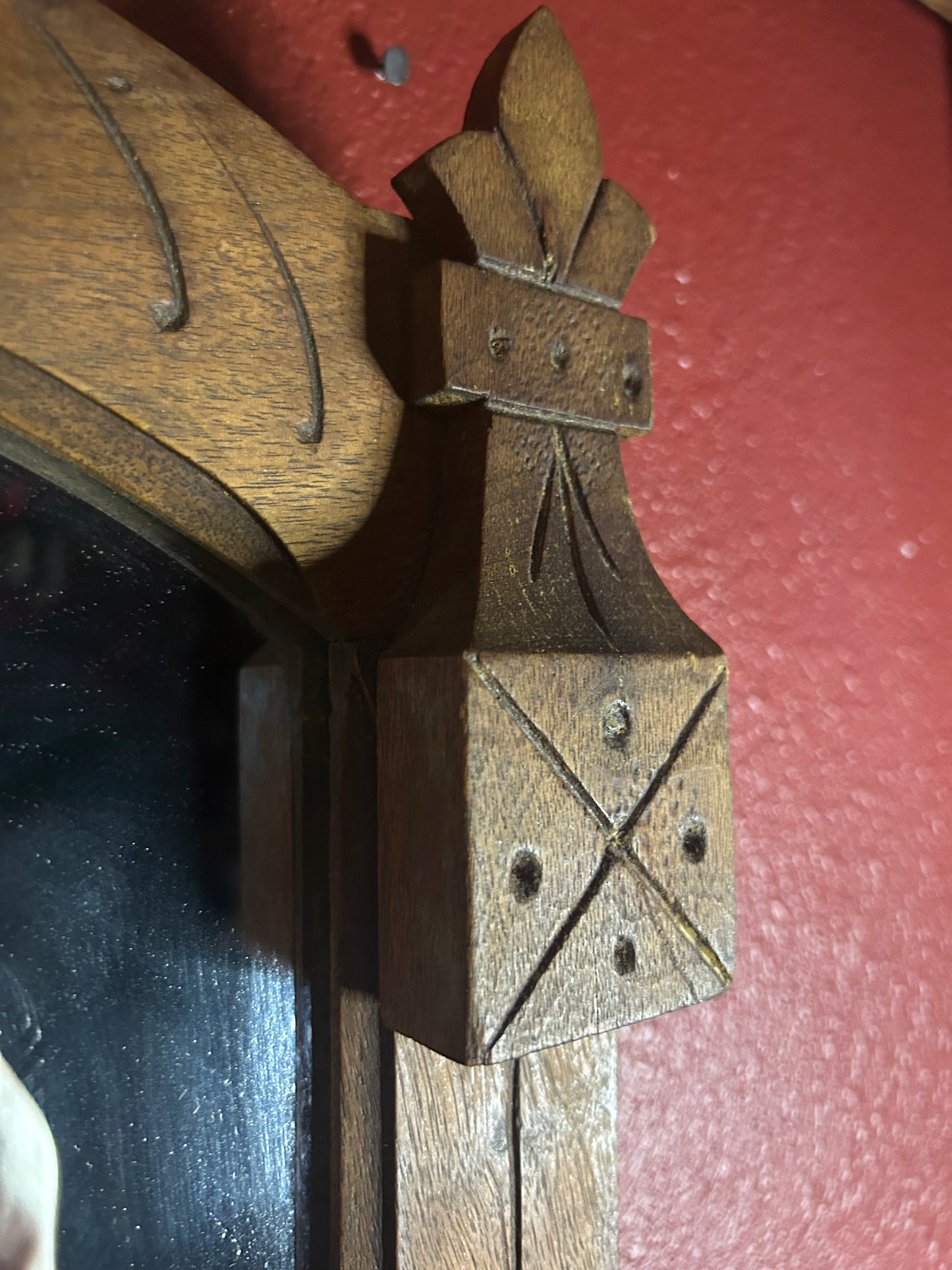 Antique Hand Carved Eastlake Mirror