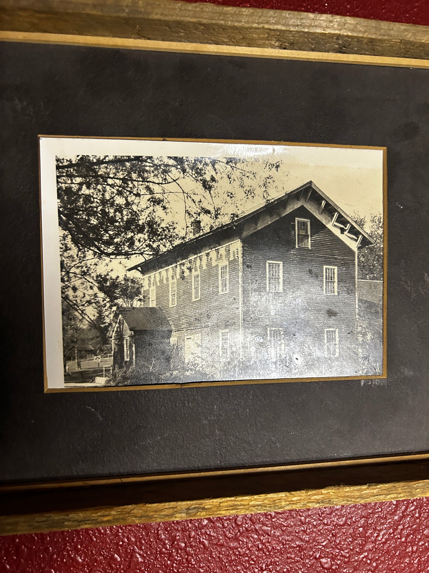 Framed Picture of a House in the Country