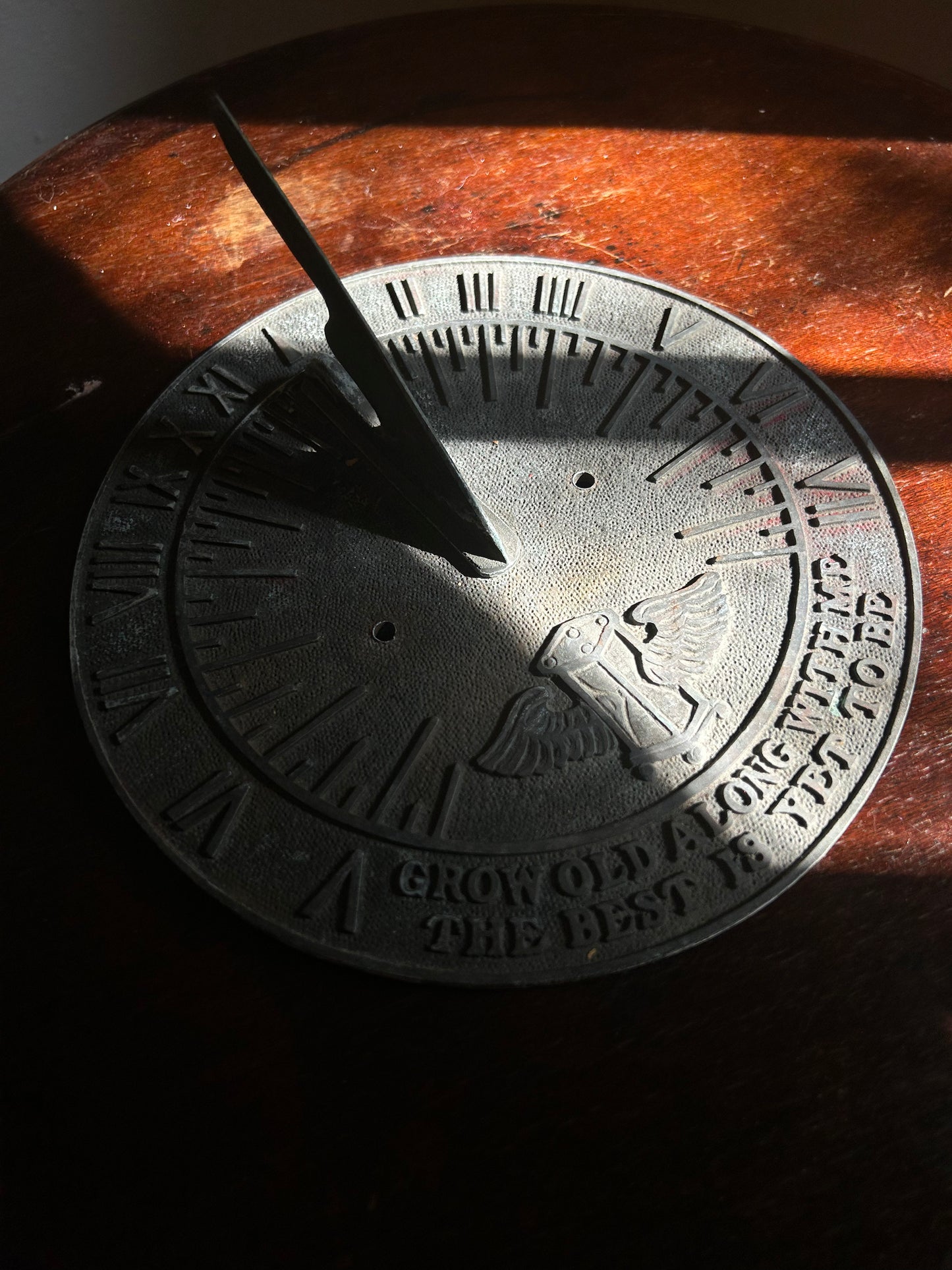 Grow Old Along With Me Sundial