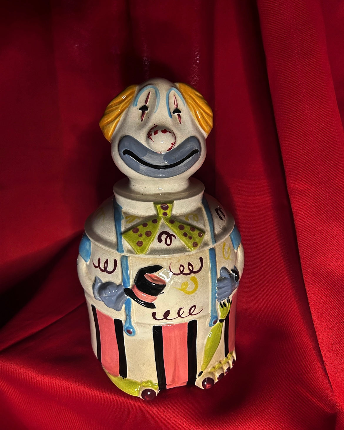Vintage Made in Japan Clown Cookie Jar