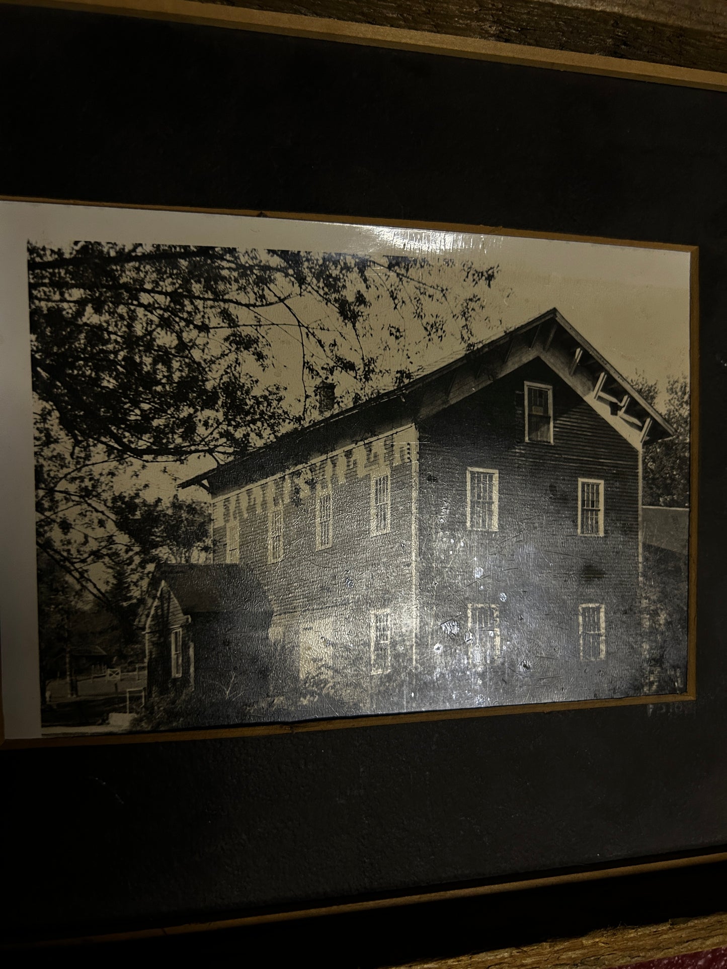 Framed Picture of a House in the Country