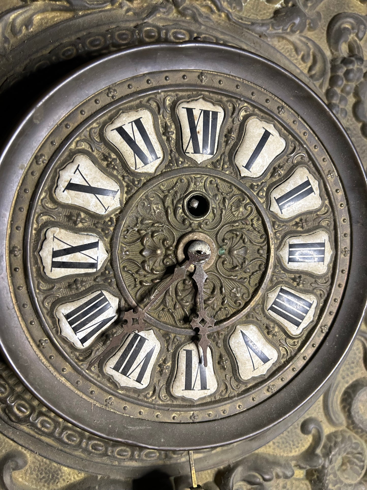 Antique Farcot French Repousse Wall Clock
