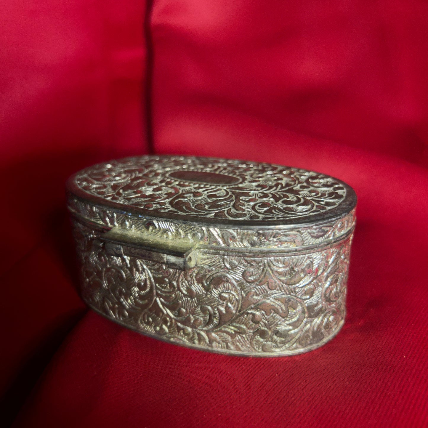 Silver Toned Jewelry Box