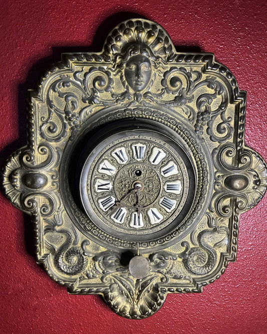 Antique Farcot French Repousse Wall Clock