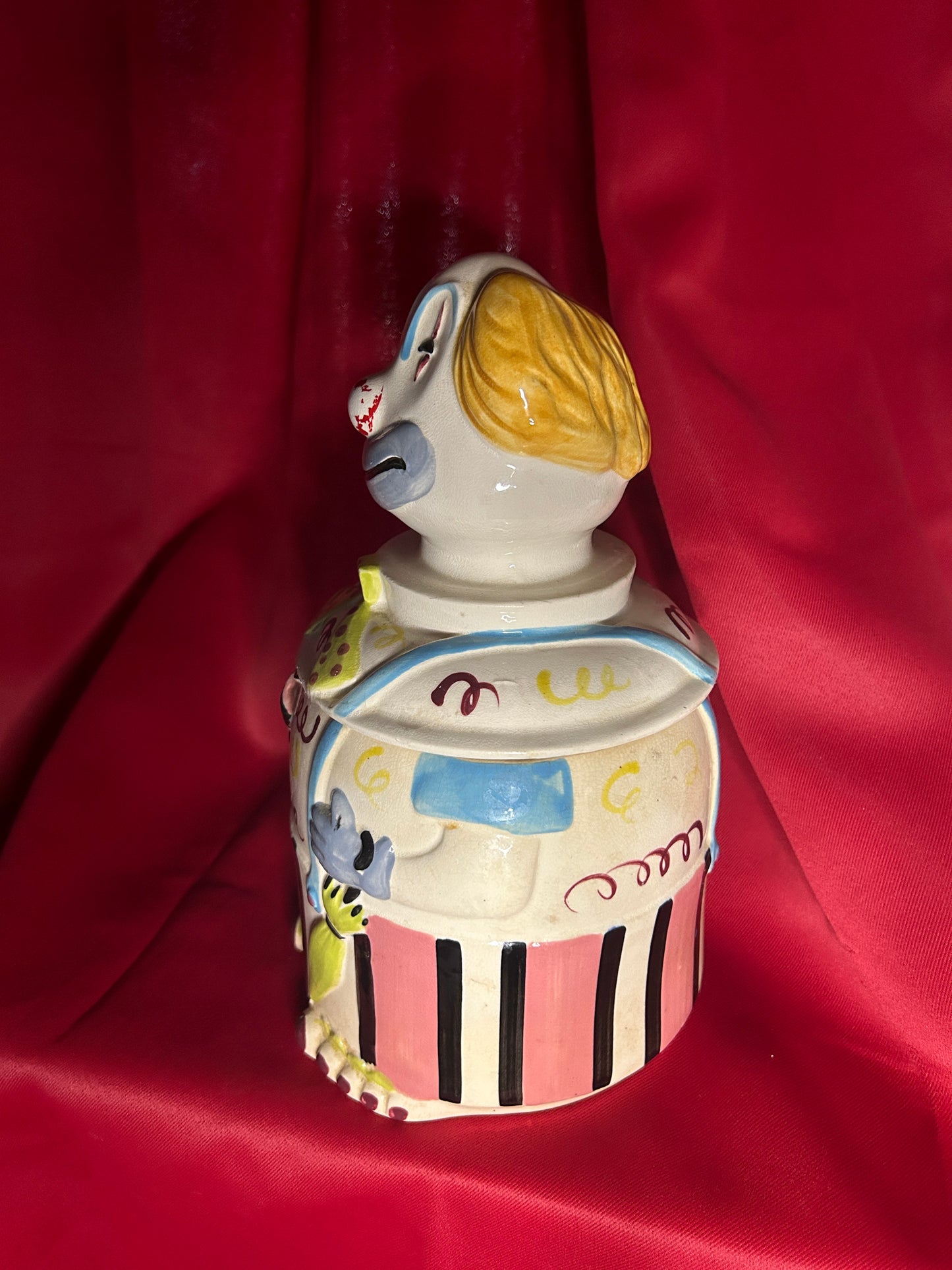 Vintage Made in Japan Clown Cookie Jar