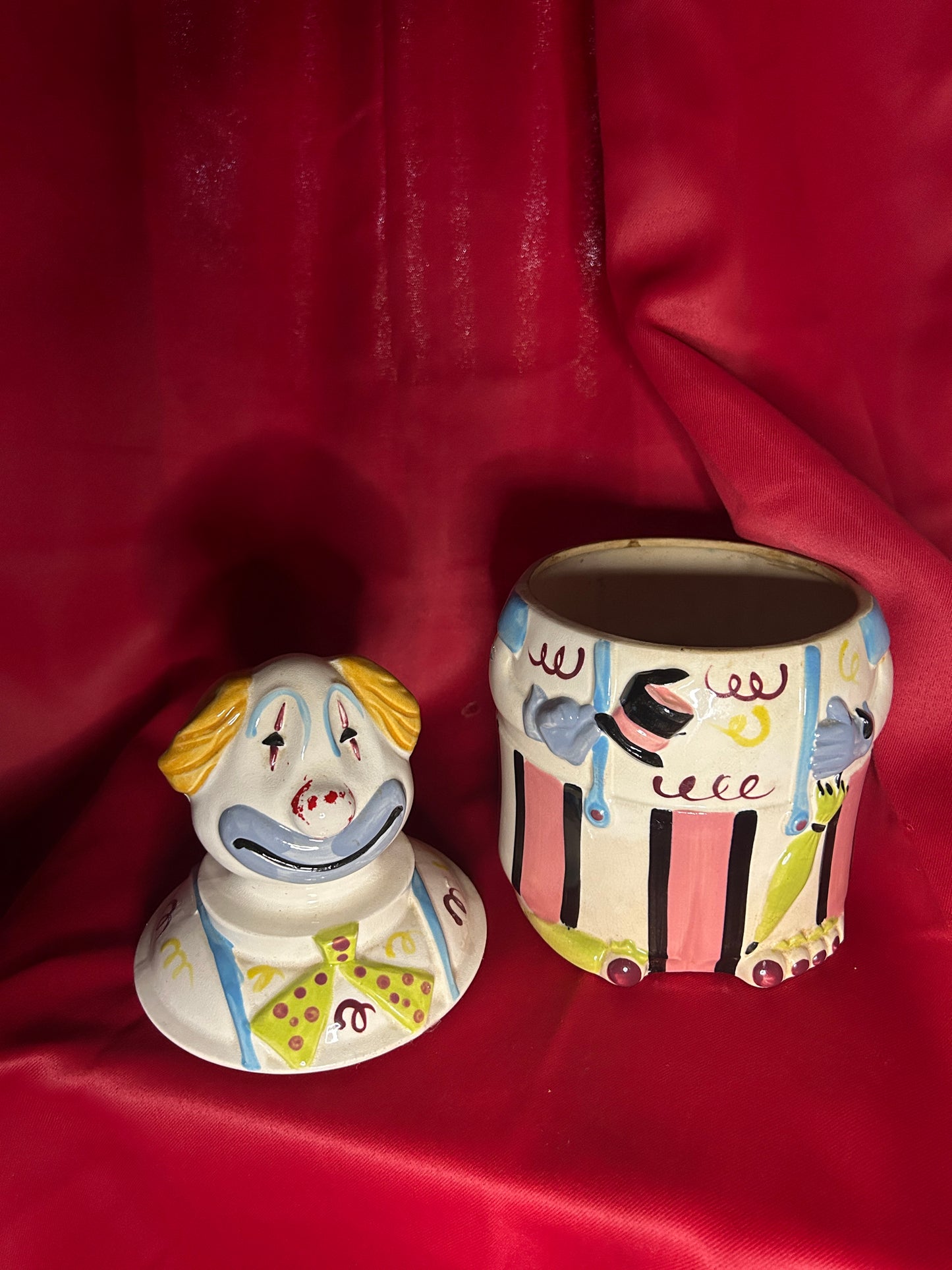 Vintage Made in Japan Clown Cookie Jar
