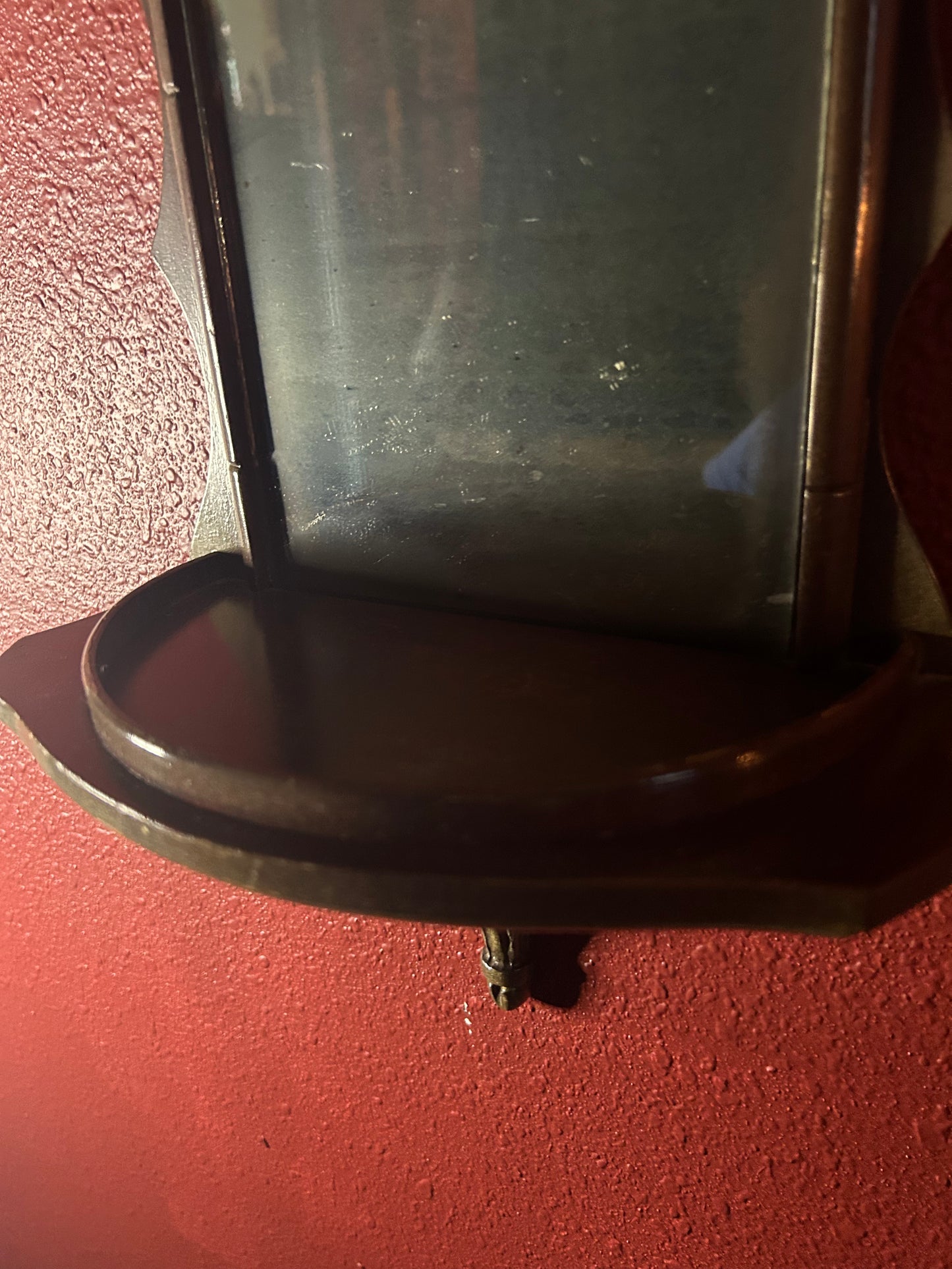 Vintage Pair of Mirrored Wooden Shelves