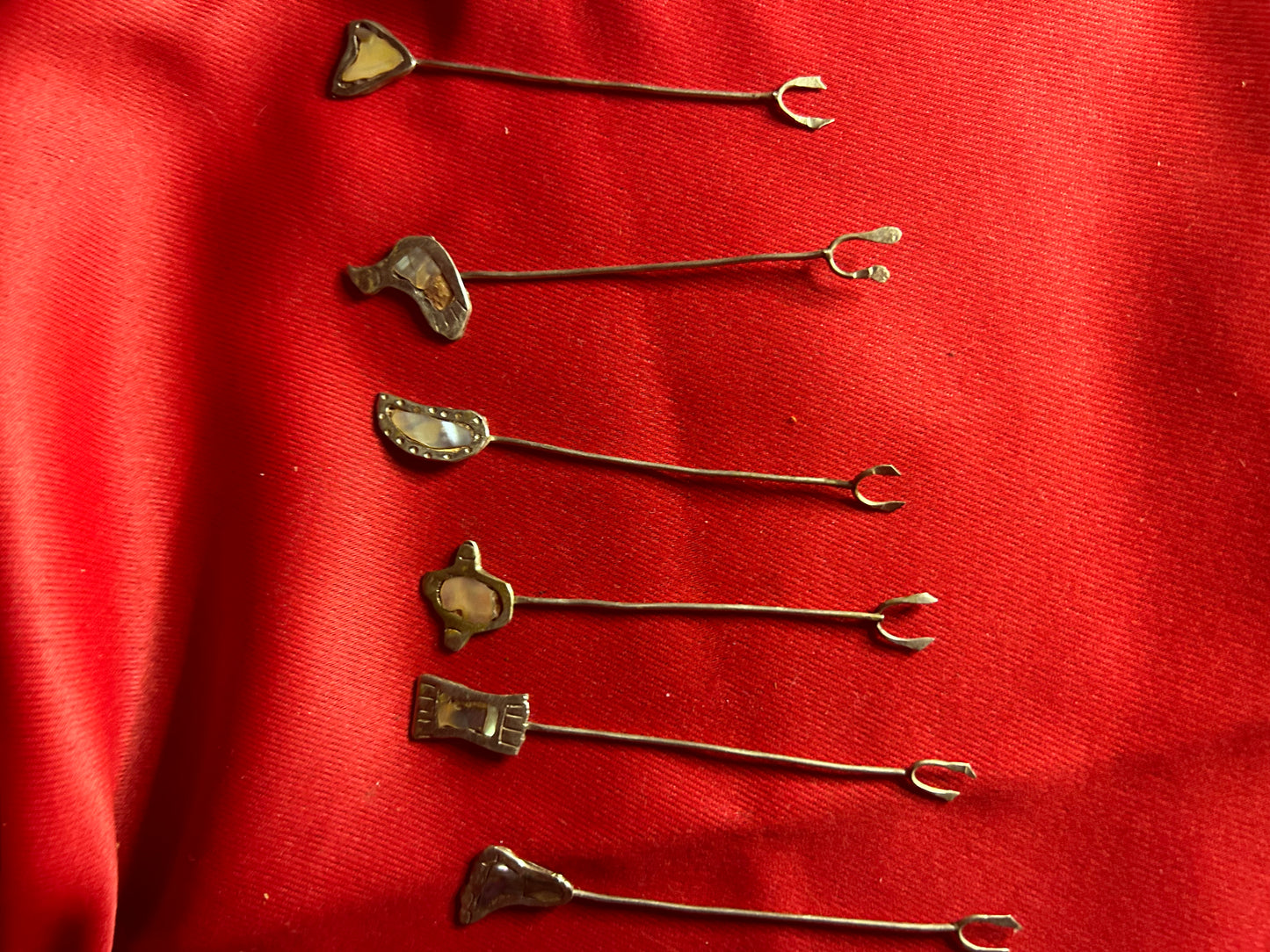 Vintage Silverplated Hors D’oeuvres Fork Set of 11