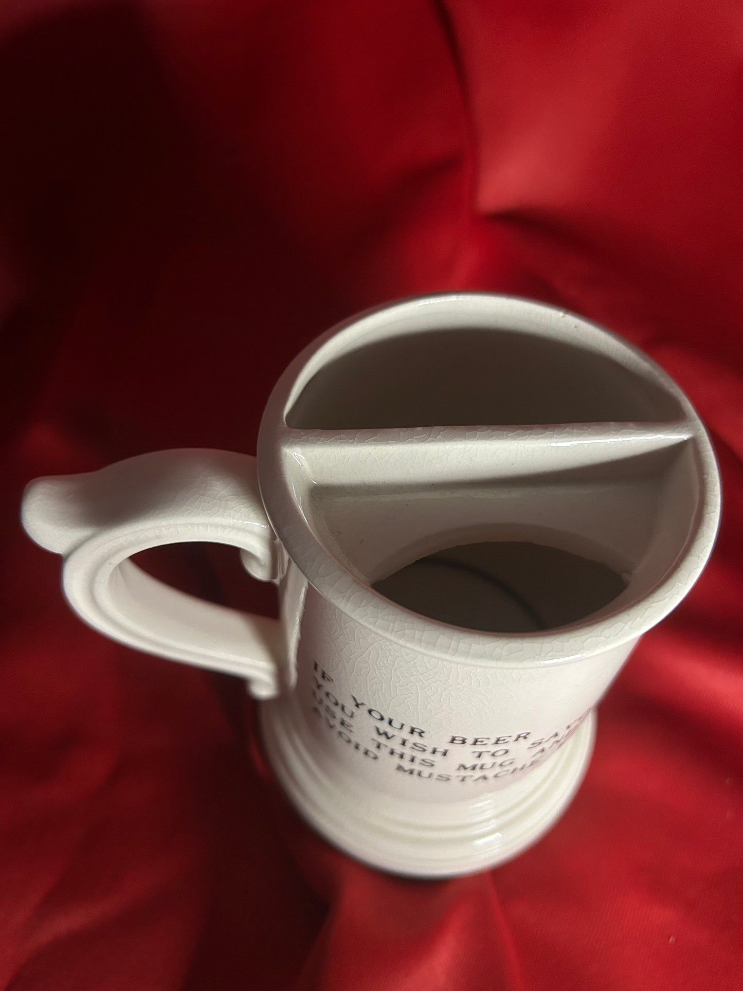 Vintage Mustache Mug Stein