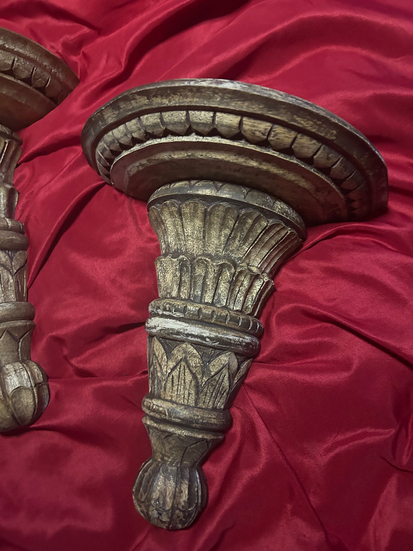 Pair of Wooden Shelves