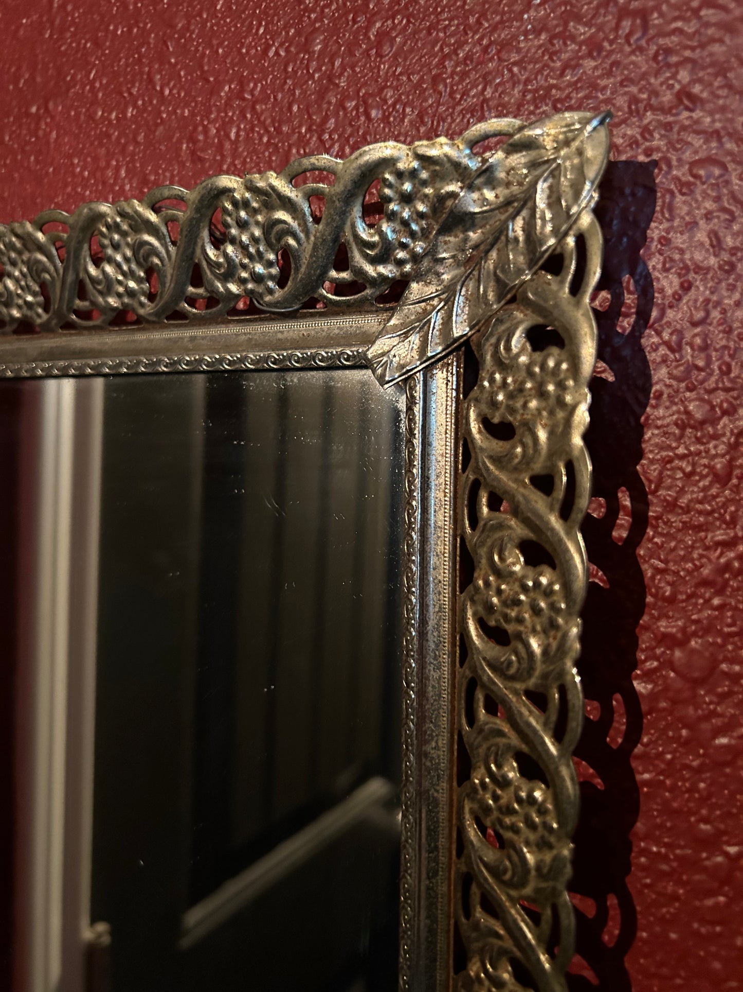 Hanging Filigree Mirror