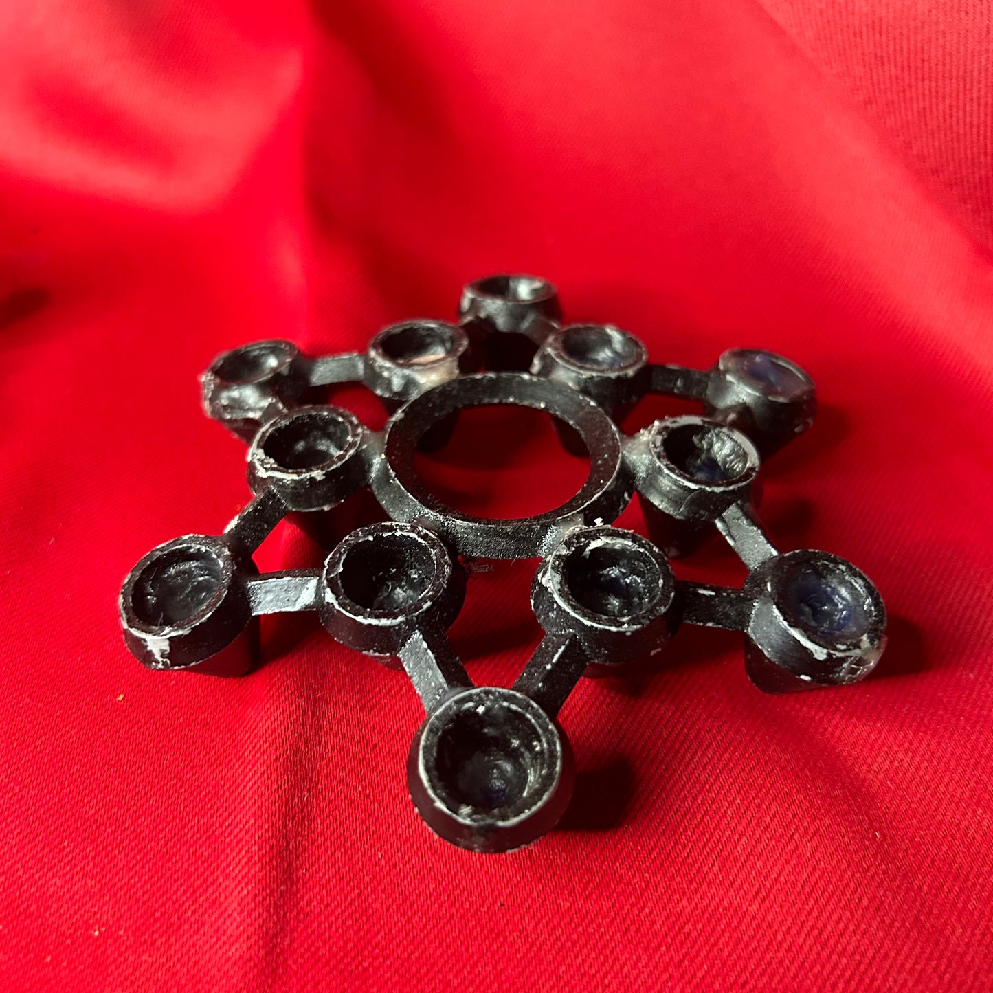 Pair of Danish Design Cast Iron 12 Light Candleholder
