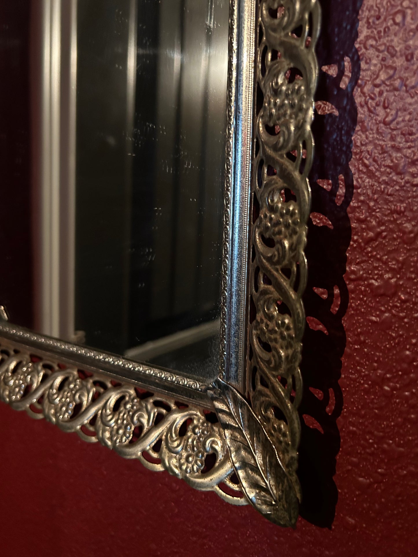 Hanging Filigree Mirror