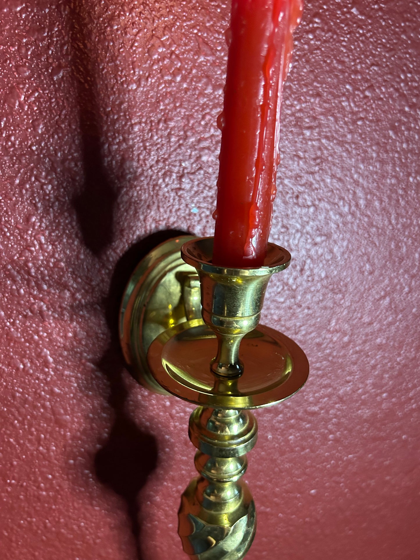 Single Brass Candleholder