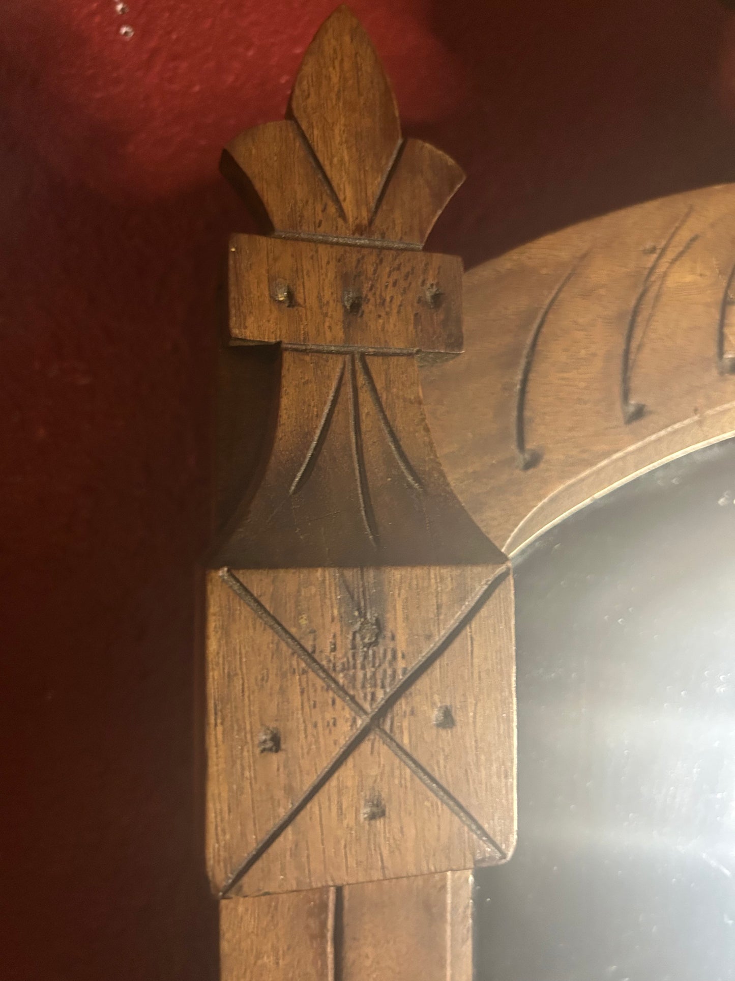 Antique Hand Carved Eastlake Mirror
