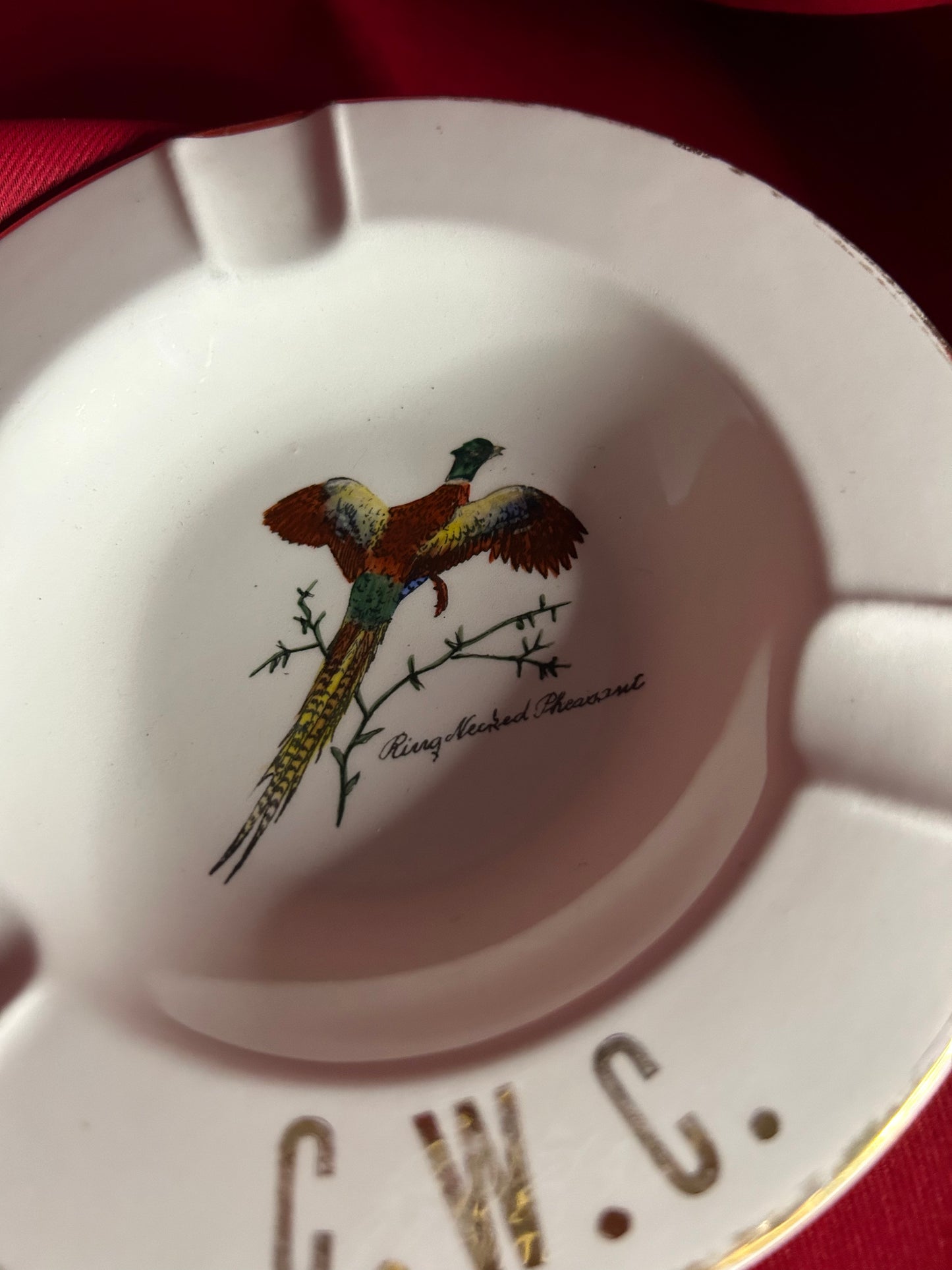 Ring Necked Pheasant Ashtray