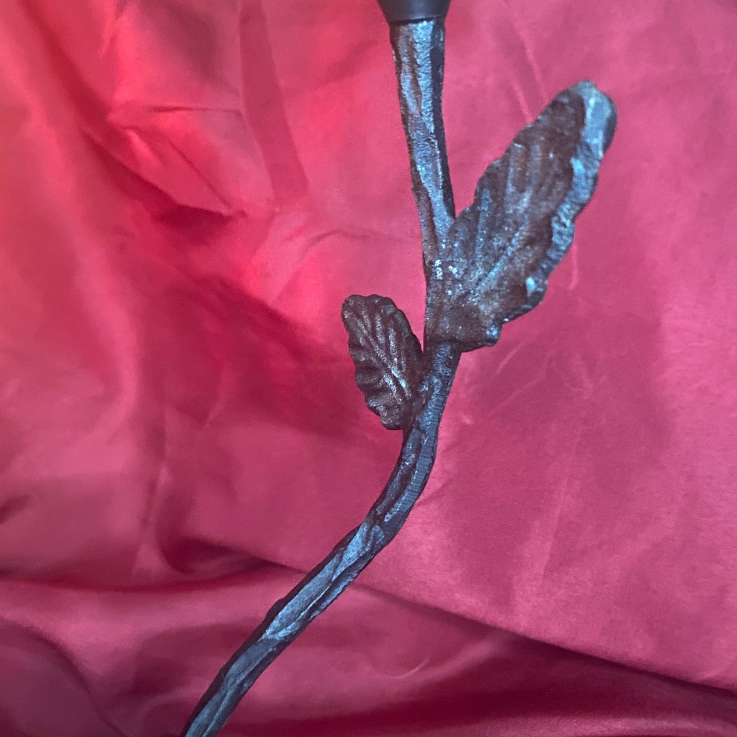Metal Branched Amber Double Votive Candle Holder