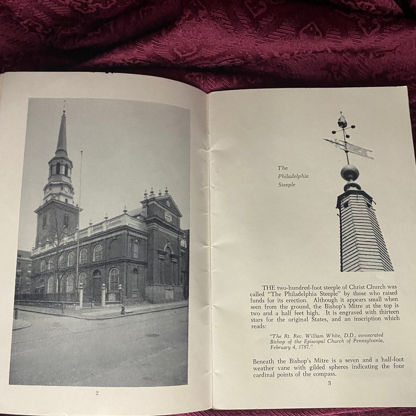 Vintage Christ Church in Philadelphia Booklet