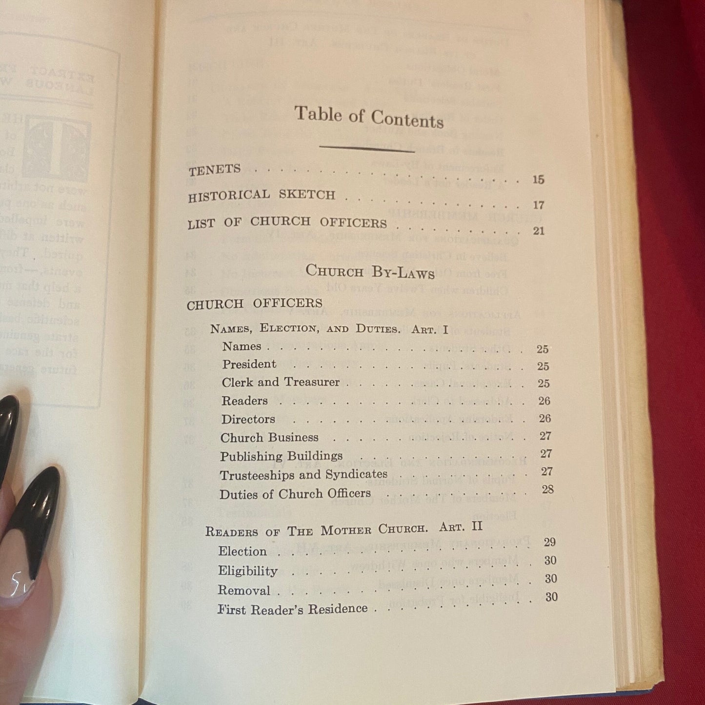 Manual of the Mother Church The First Church of Christ Scientist