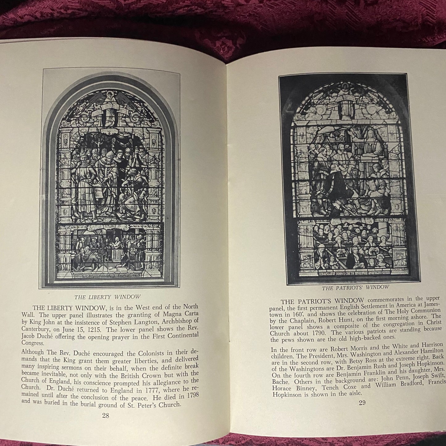 Vintage Christ Church in Philadelphia Booklet