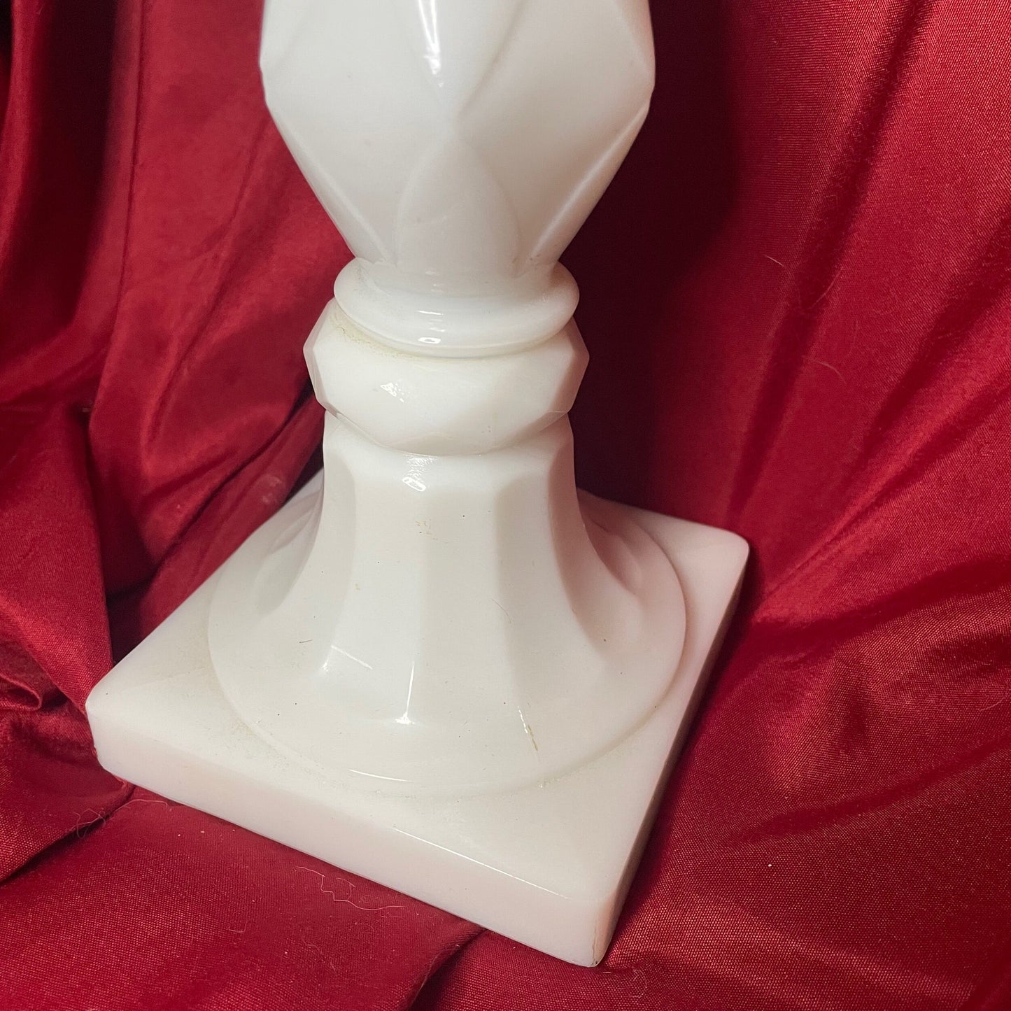 Vintage Tall Milkglass Lamp