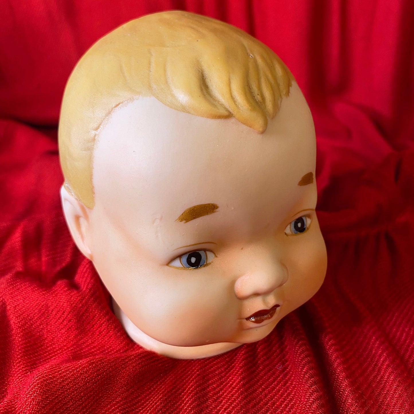 Vintage Porcelain Doll Head Made in Japan